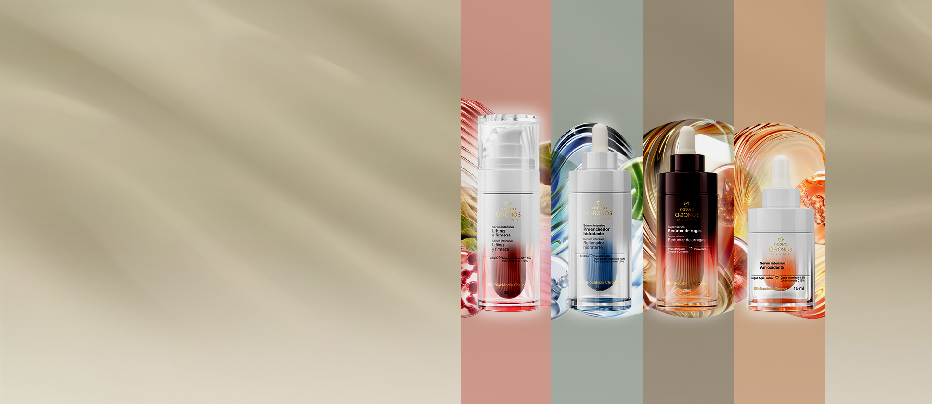 sérums 40% OFF eleva tu rutina de cuidado. tecnología chronos derma, la solución experta para tu piel 