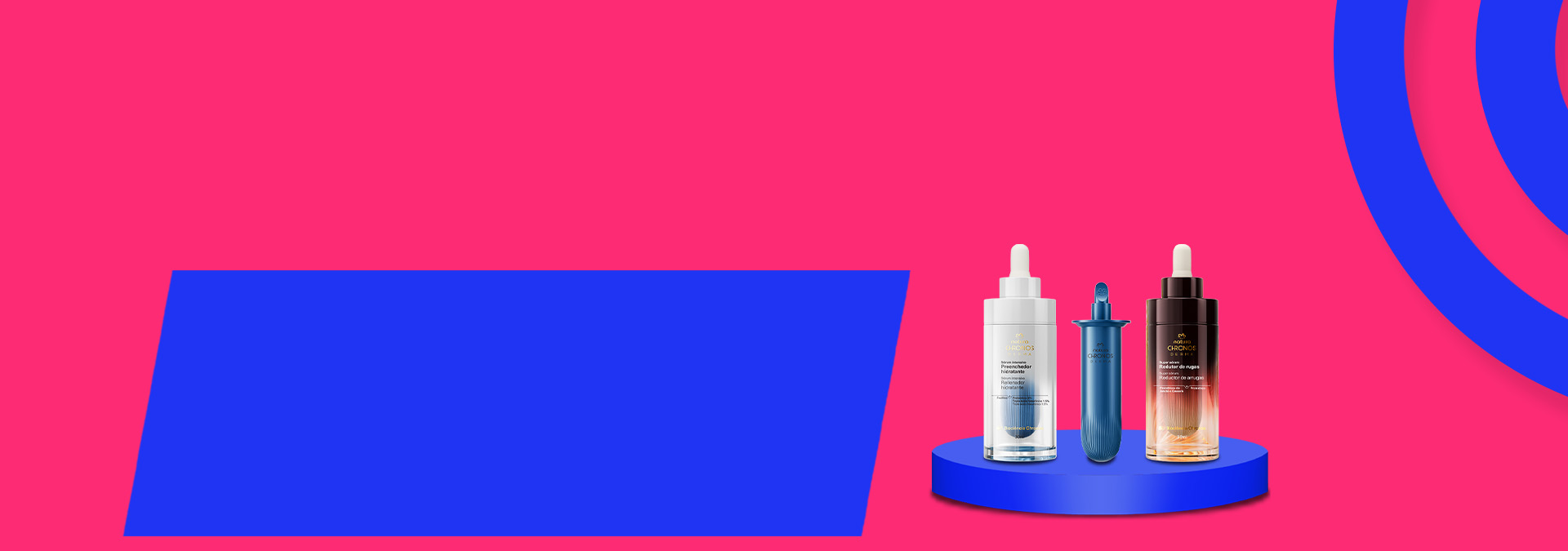 Banner de Rostro Natura con productos de la marca Chronos