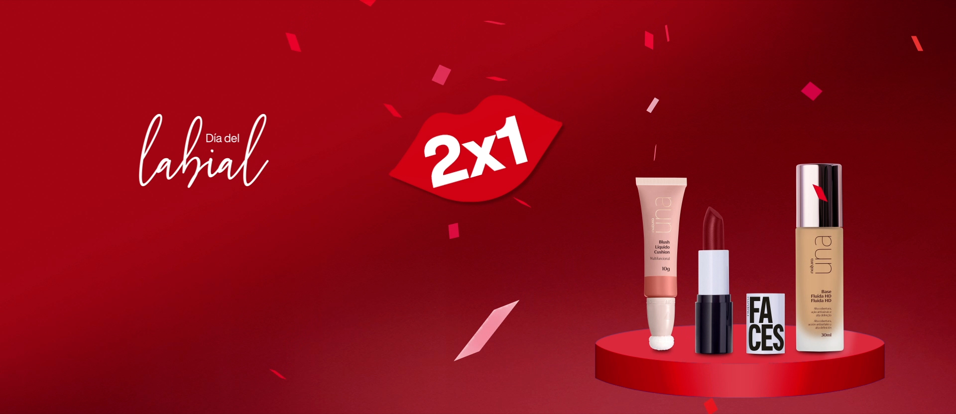 celebra el día del labial ¡lleva el doble de belleza! disfruta un 2x1 en nuestra selección especial de maquillaje