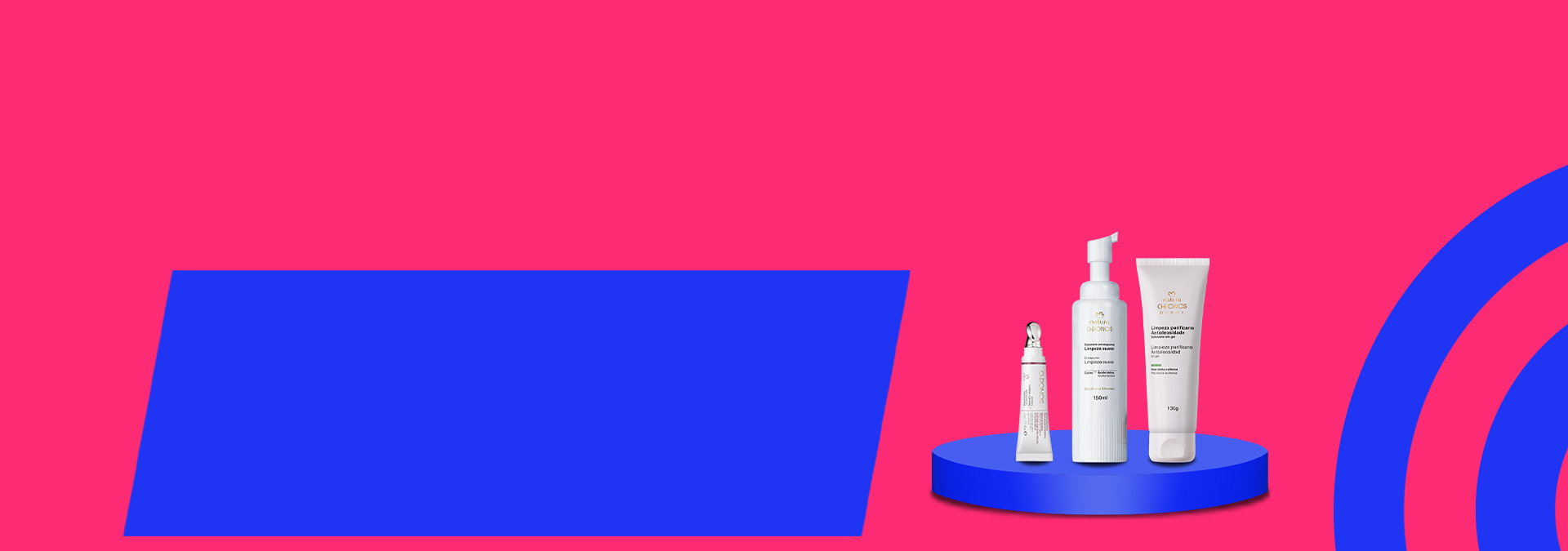Banner de Rostro Natura con productos de la marca Chronos