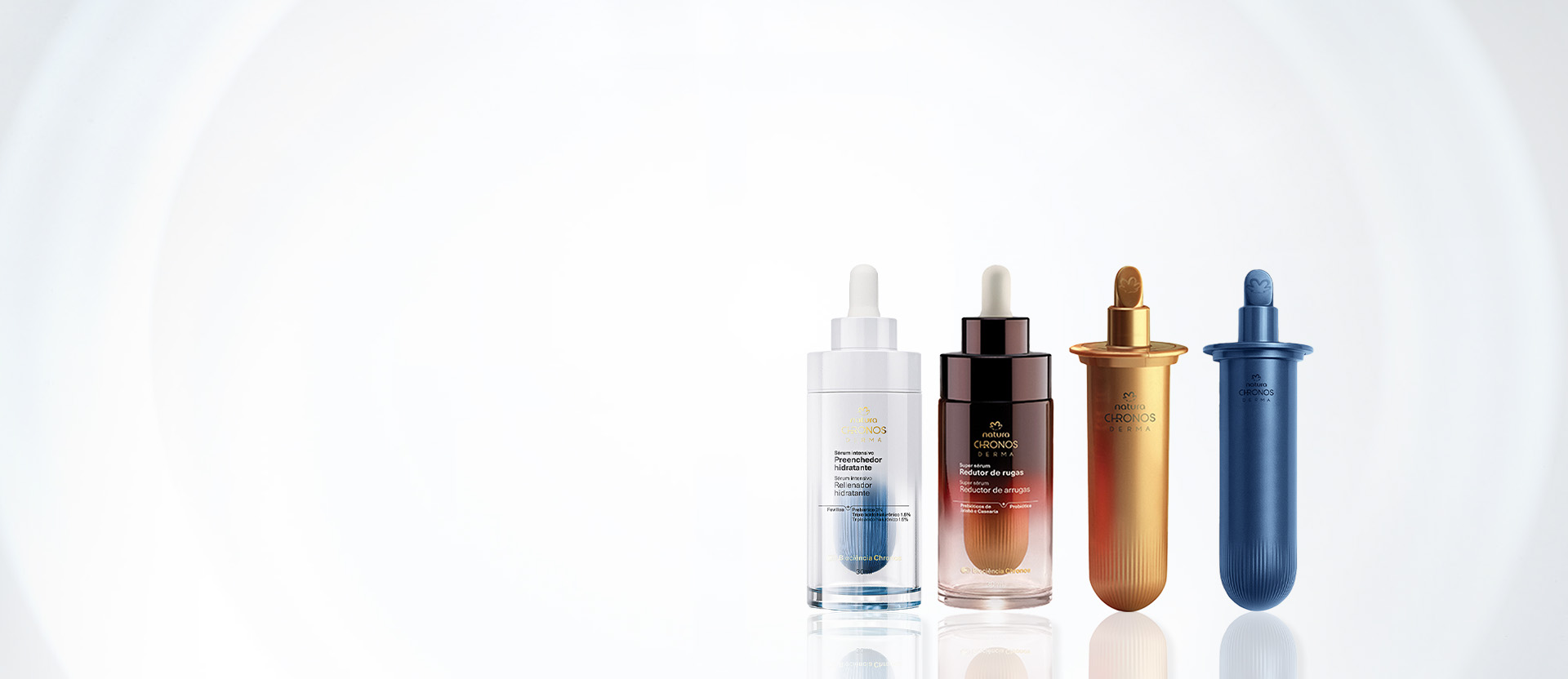 Imagen con degradados de naranja y amarillos con la rosacea de natura al centro, sobrepuesta de nuestros productos Natura y el logo de Hot Sale