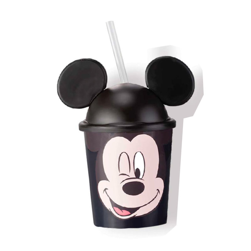 Vaso con tapa 3D y sorbete