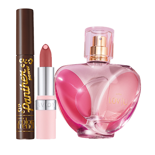 Set x3 Labial Kiss Hidra | Color Trend Chocolate Toffee + Sérum Multibenefícios 6 en 1 | Avon Care  + Máscara para Pestañas Efecto Felino| Color Trend Chocolate