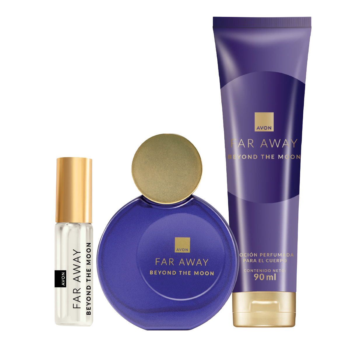 Set x3 Purse Spray Far Away Beyond The Moon | Perfume de Mujer + Far Away Beyond The Moon| Perfume de Mujer + Far Away Beyond  The Moon | Lociones perfumadas para el cuerpo