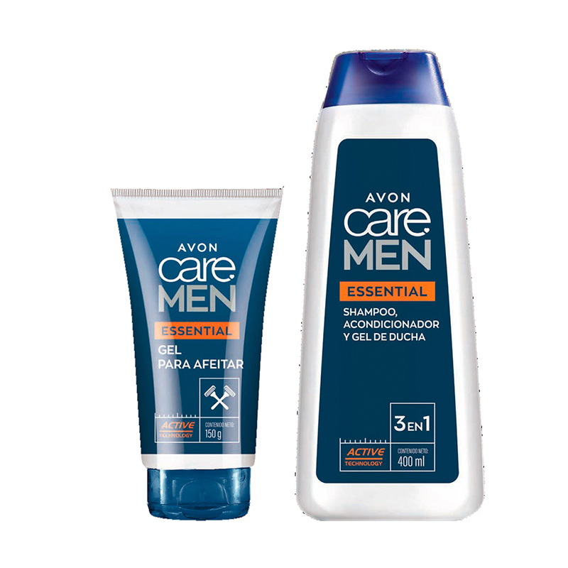 Gel para Afeitar
150 g
+
Shampoo,
Acondicionador
y Gel de Ducha
400 ml