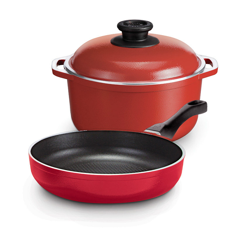 KIT X 2: Sartén + Cacerola 20 cm diám.