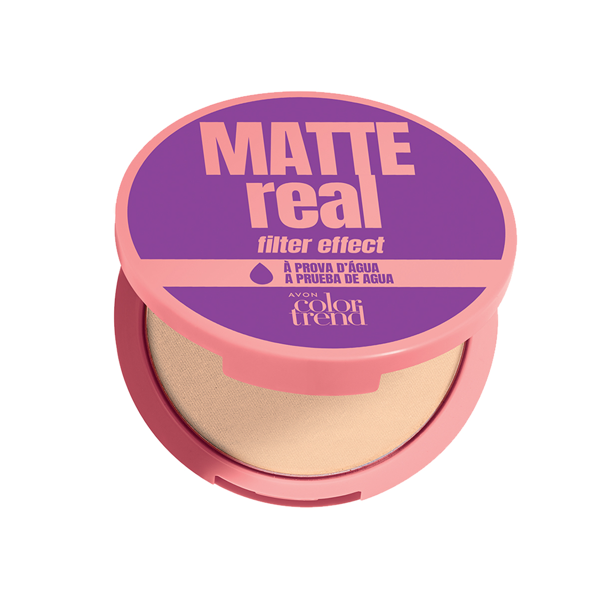 Matte Real Polvo Compacto Color Trend Claro 8g