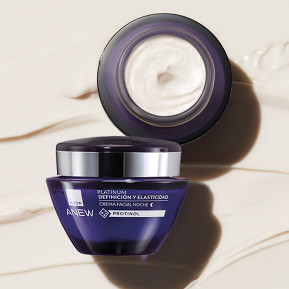 Crema Facial Antiarrugas de Noche Anew Platinum