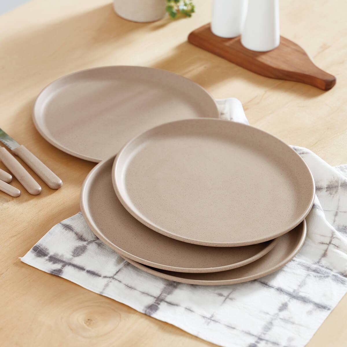 Set x4 platos playos fibra de madera Avon Consciente