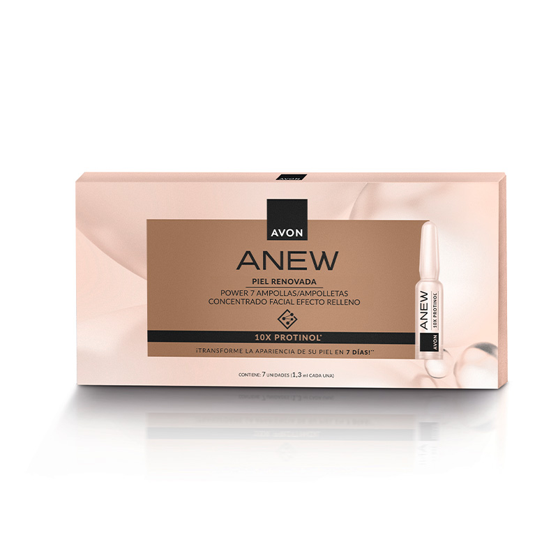 Ampollas Anew concentrado facial efecto relleno