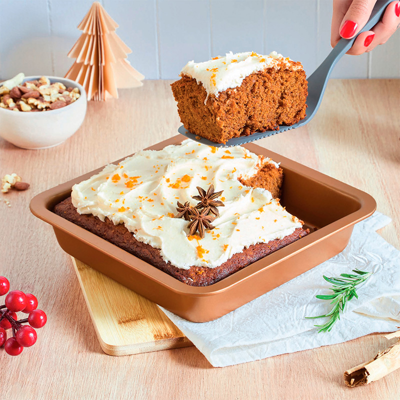 Asadera cuadrada antiadherente