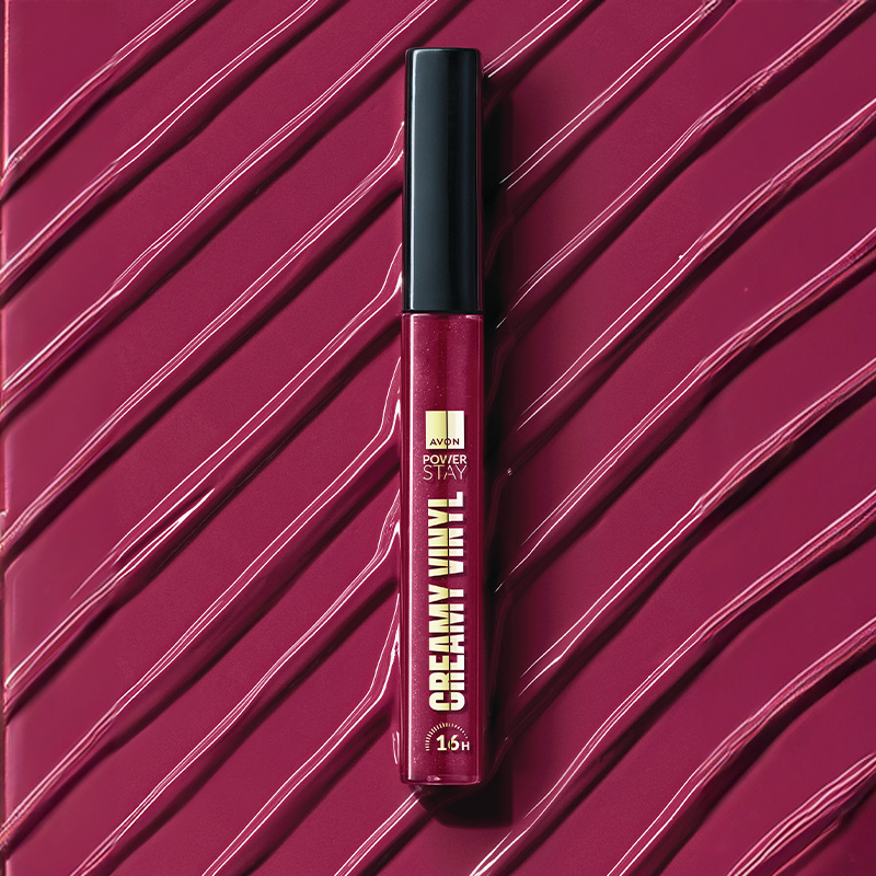 Labial Líquido Power Stay Creamy Vinyl Rojo Vibrante 7 ml