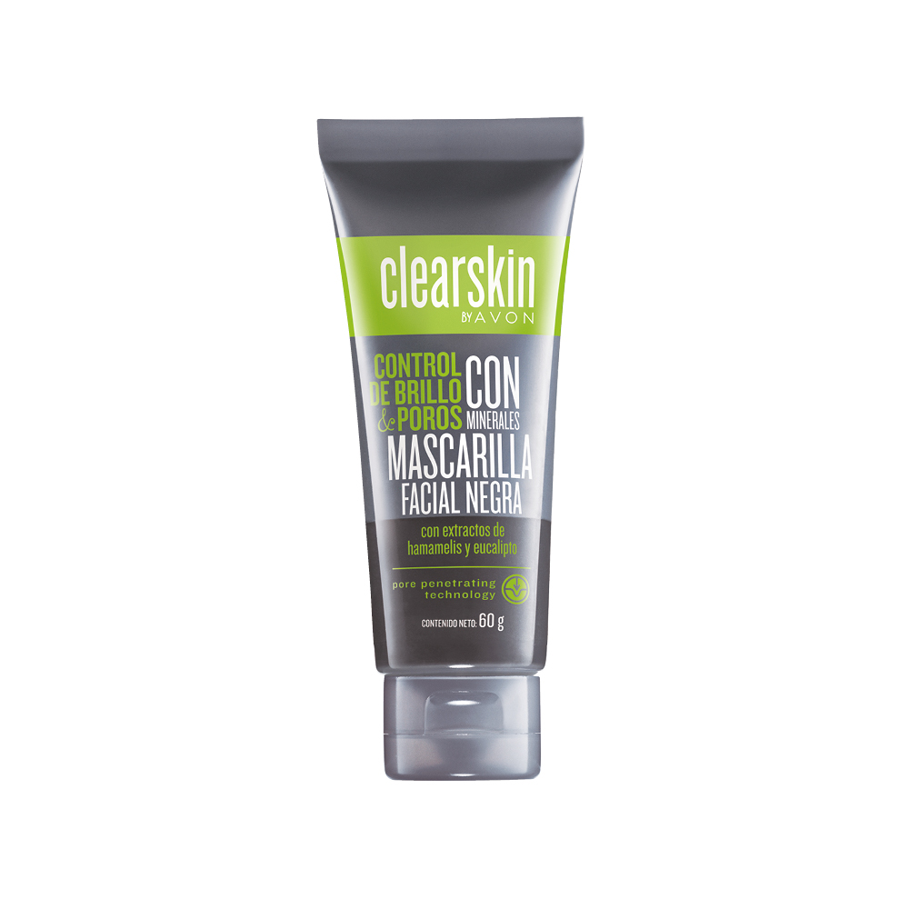 Mascarilla Facial Negra con carbón ClearSkin
