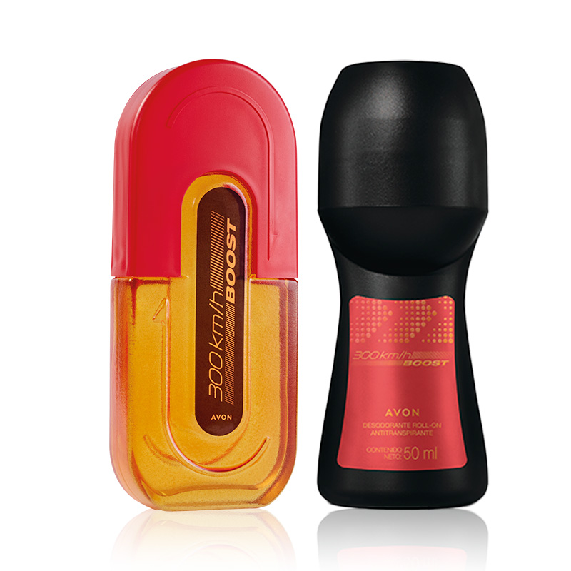 Set X2 Eau de Toilett e 100 ml + Desodorante Anti transpirante Roll-on 50 ml | 300 KM/H Boost