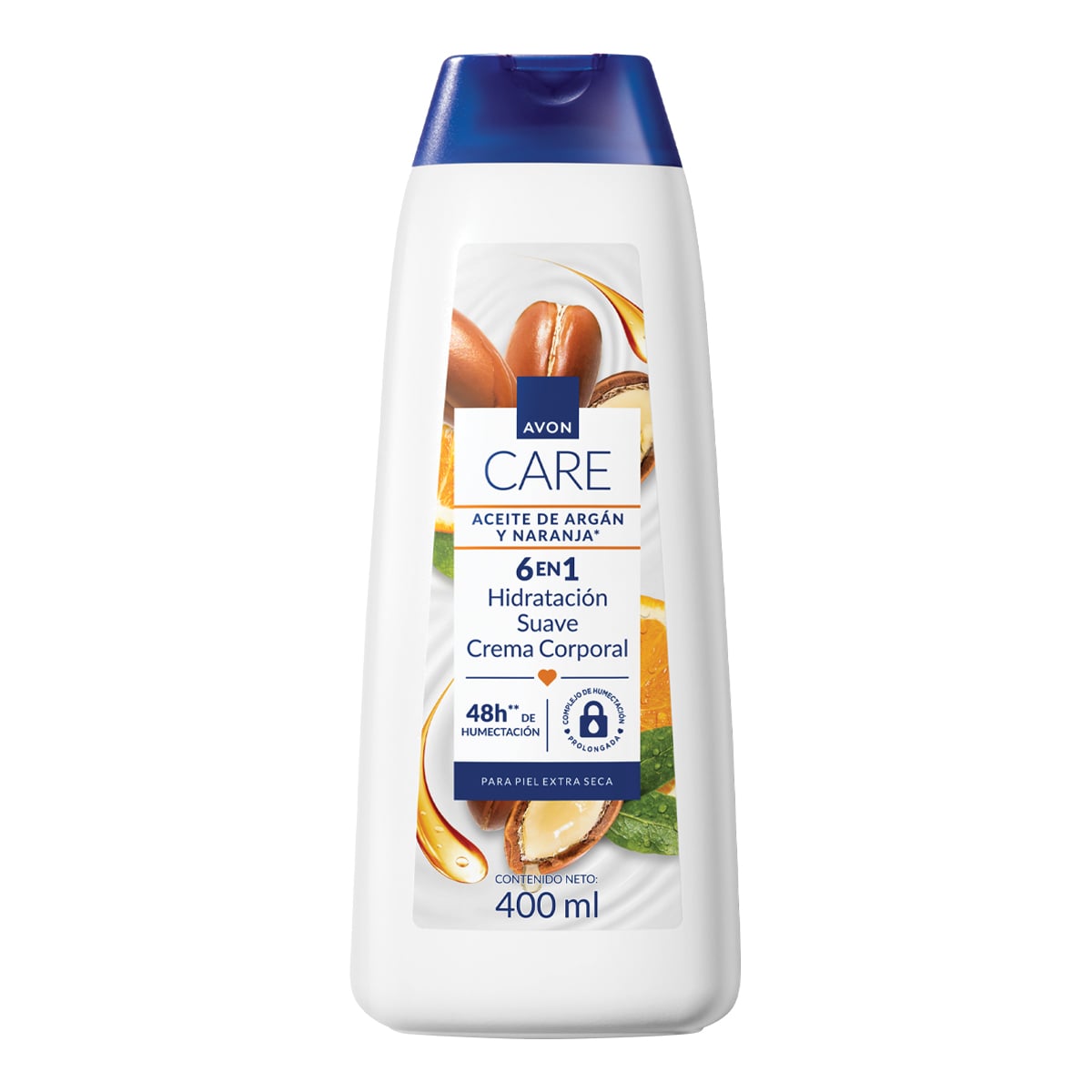 Crema Corporal Avon Care Aceite de Argán y Naranja 400ml