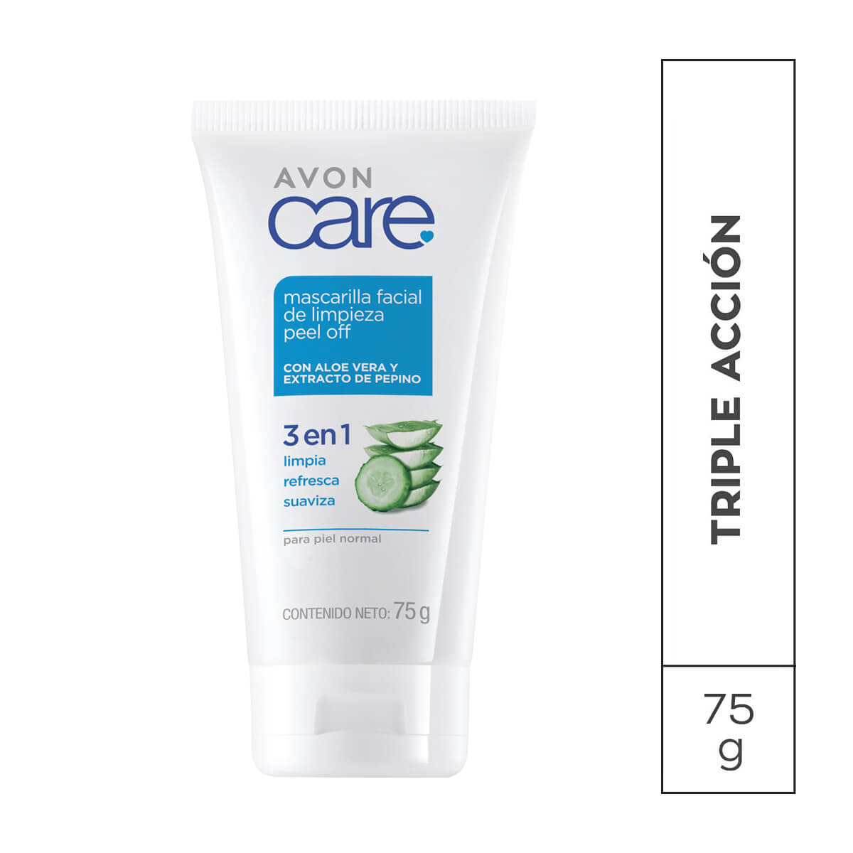 Mascarilla Facial de limpieza peel off Avon Care 75 g