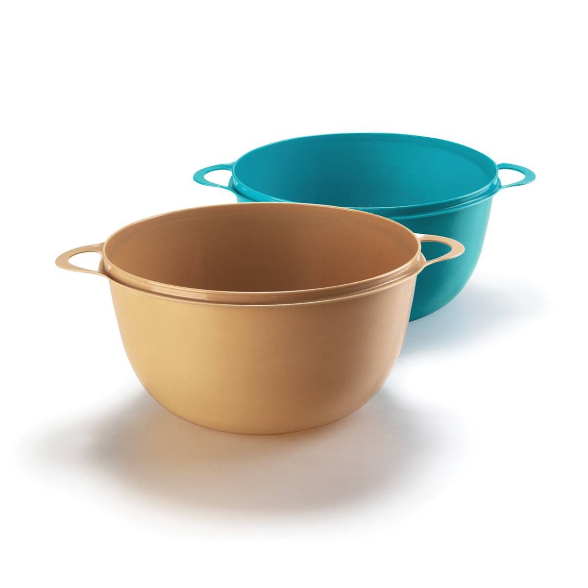 Set Bowls Azul y crema x2