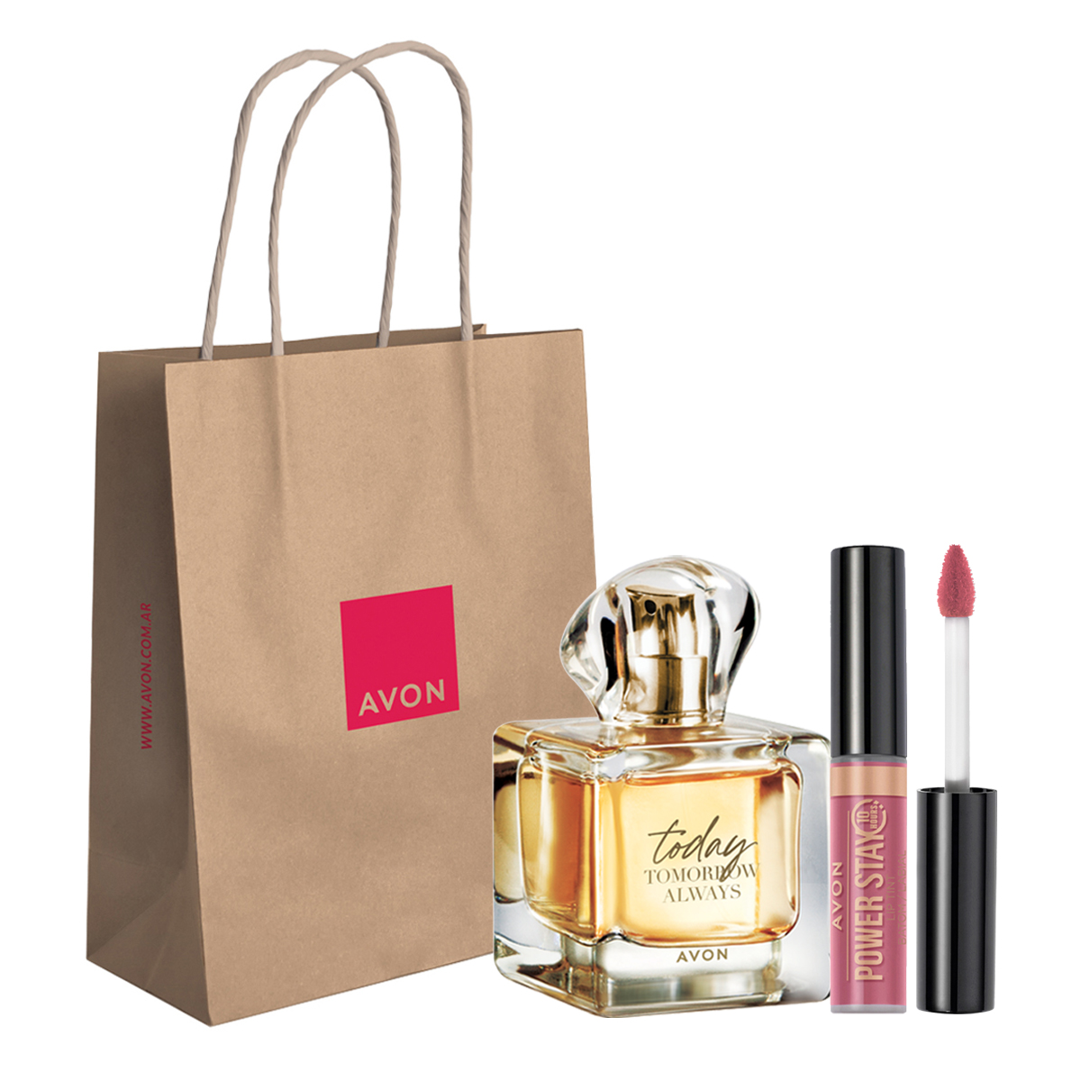 Set x2 Tinte Labial | Power Stay She’s a Natural + TTA Today Tomorrow Always | Perfume de Mujer