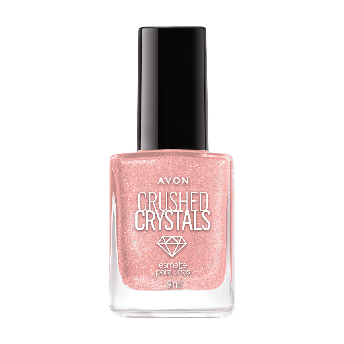Esmalte con Efecto de Cristales 3D Crushed Crystals Glittery Pink 9ml