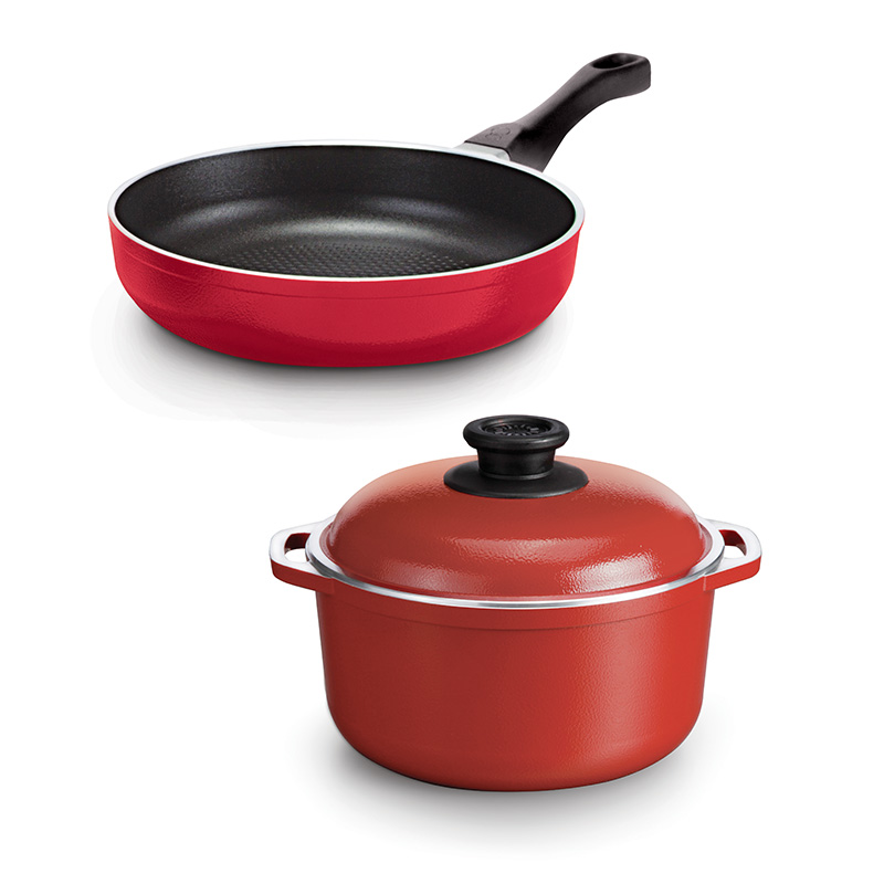 KIT x2 Cucina Donna - Sartén 20cm + Cacerola 20 cm
