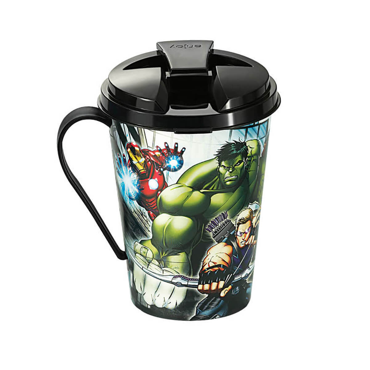 Taza con tapa Avengers