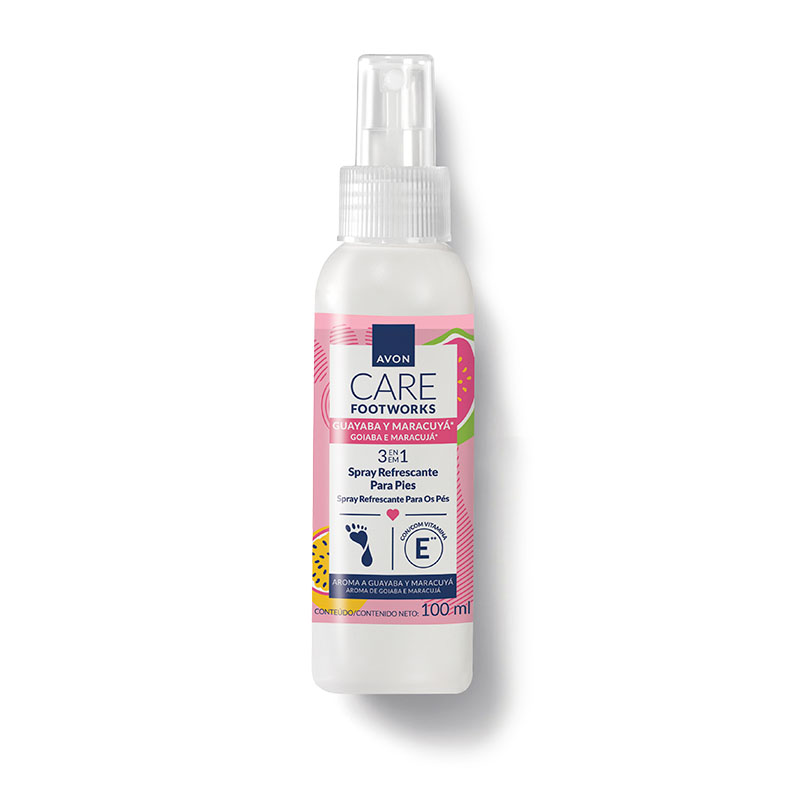 Spray refrescante para pies de Guayaba y Maracuyá Avon Care 100 ml
