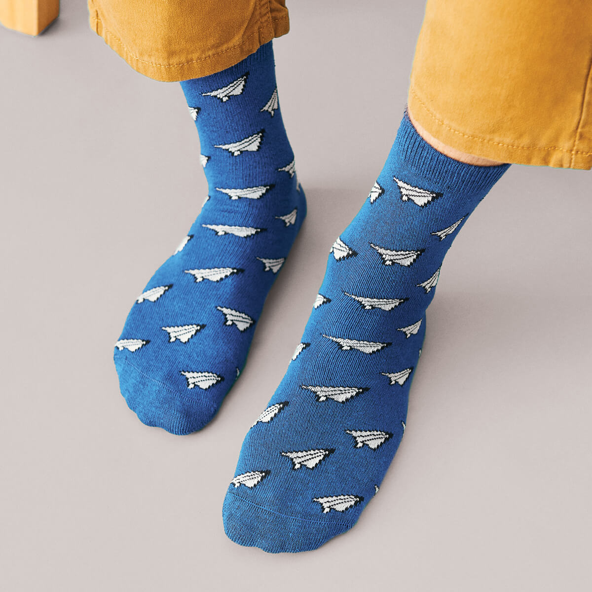 Medias masculinas 3/4 Azul