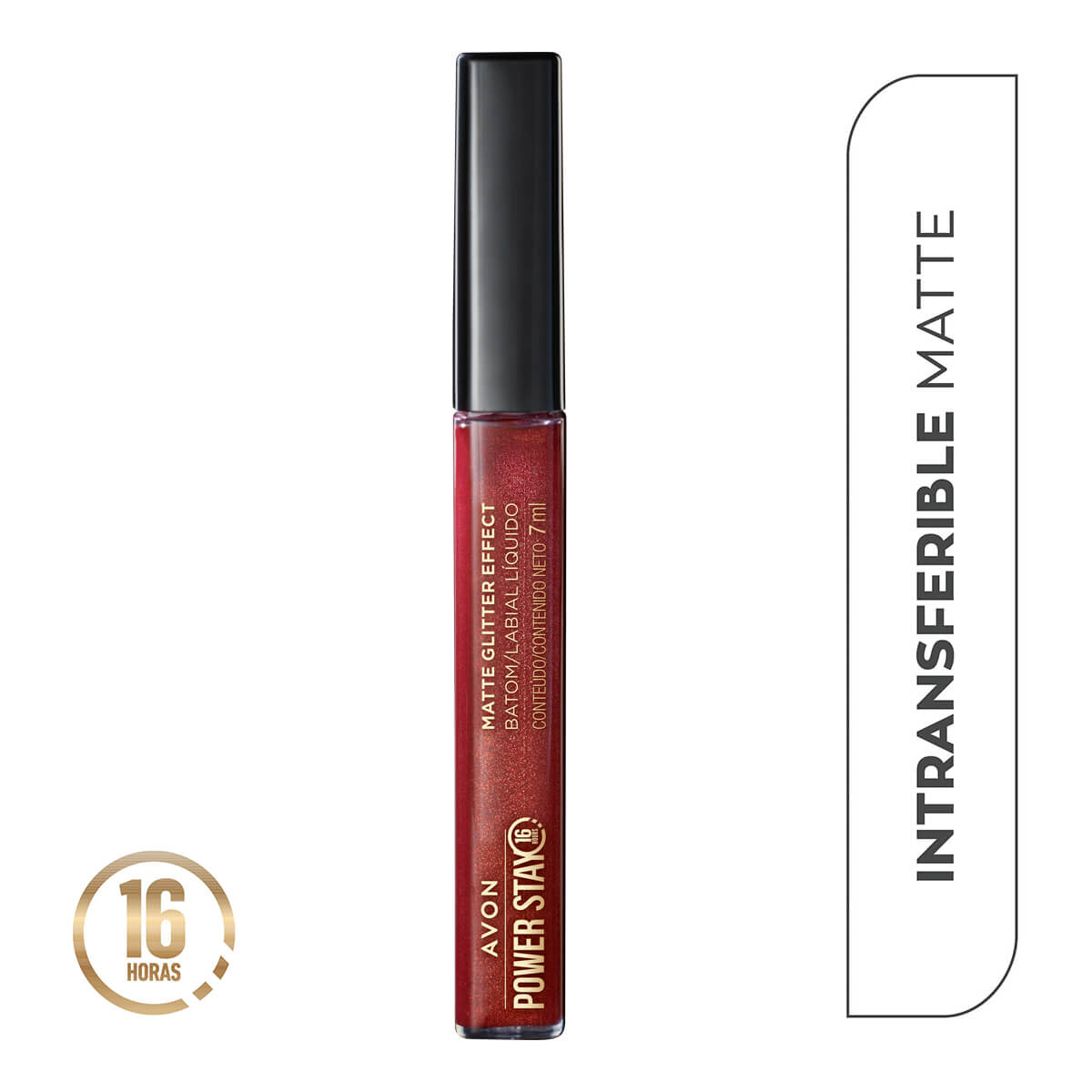 Power Stay Matte Glitter Effect Labial Líquido 7 ml