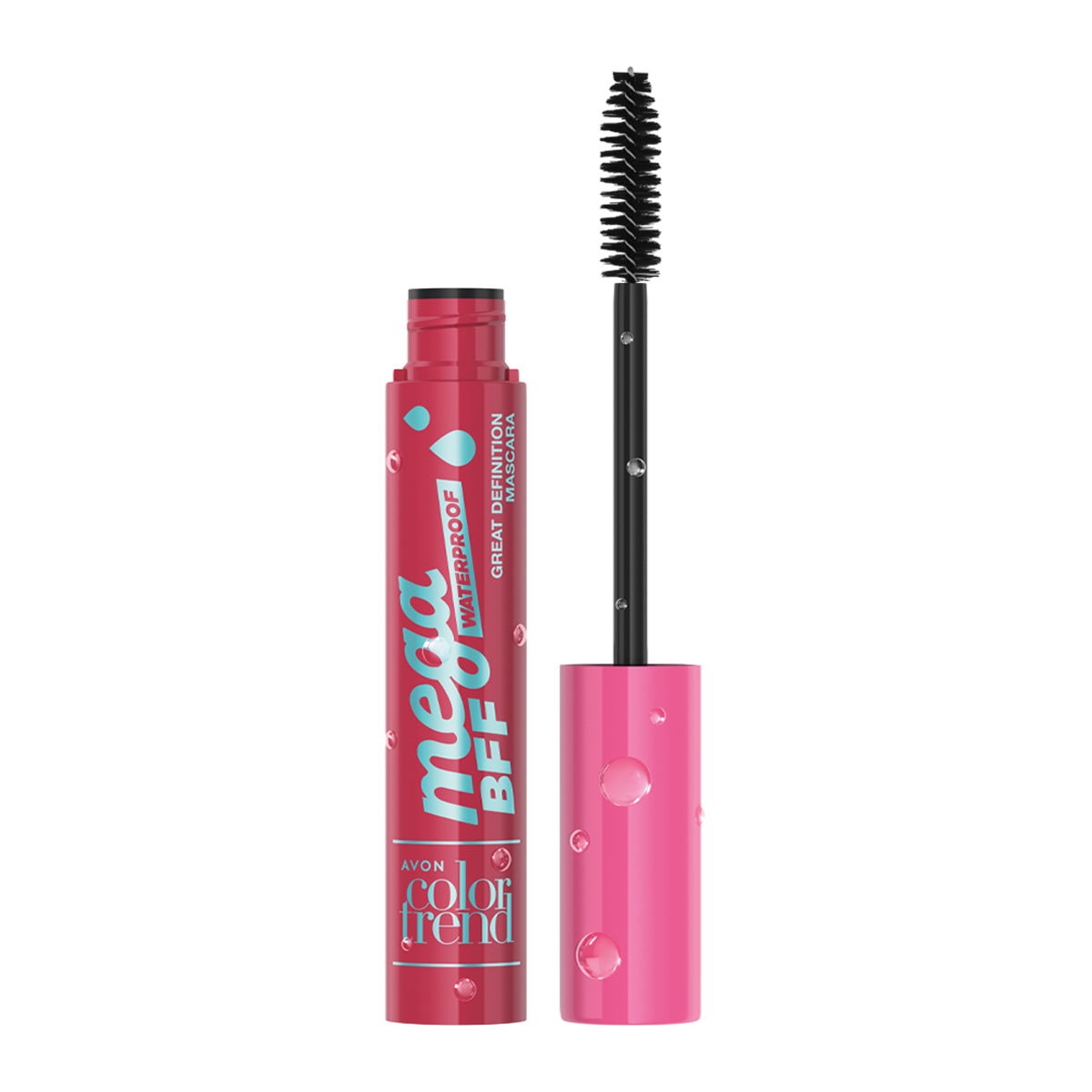Máscara para Pestañas Mega BFF Waterproof Color Trend