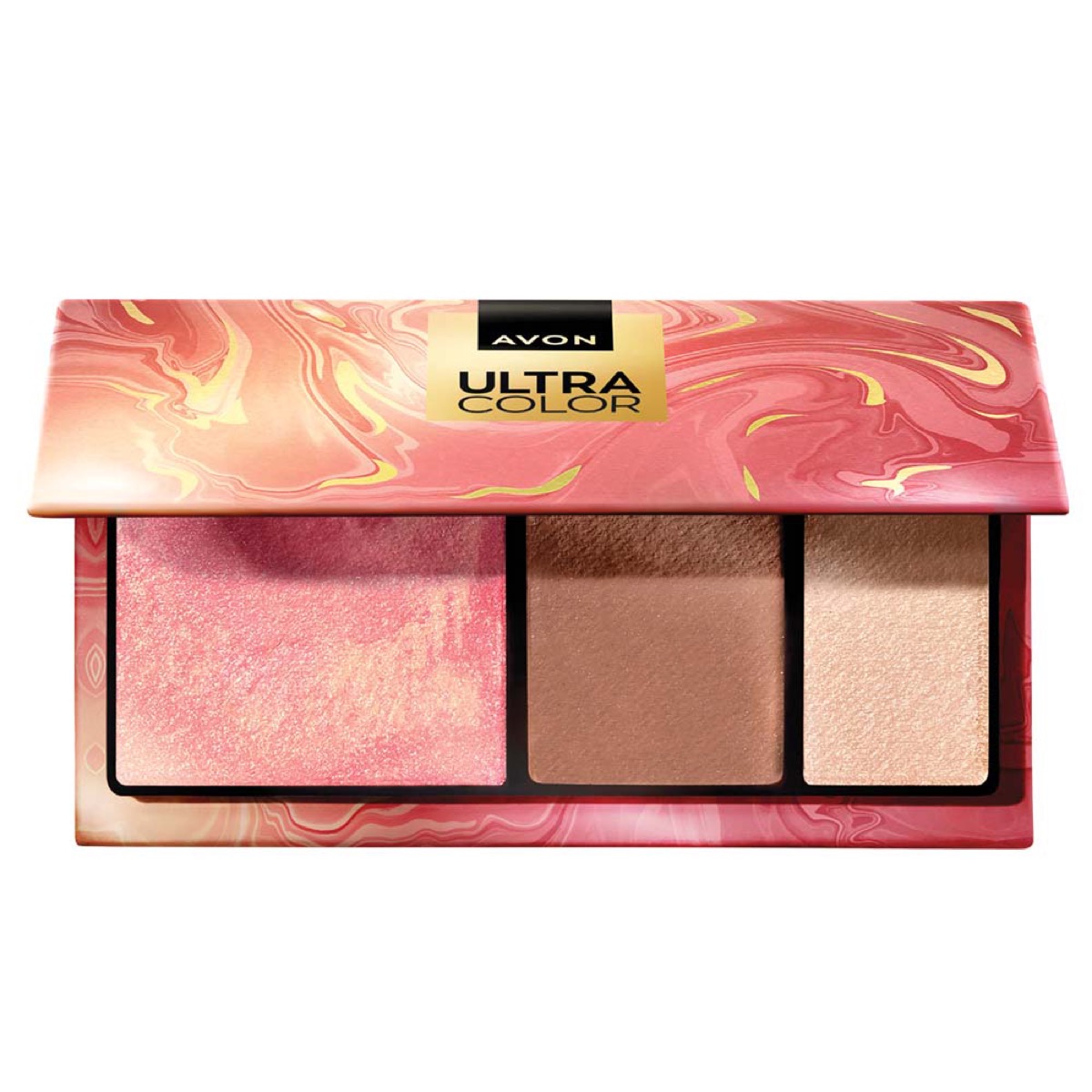 Paleta Facial en Polvo 3 en 1 Rubor,
Bronceado e Iluminador Ultra Color