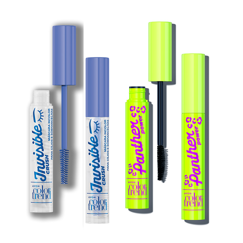 Kit Mascaras Color Trend invisible + Panther