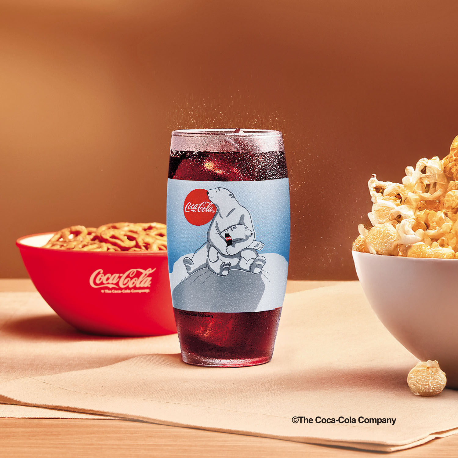 Copo de Vidro Coca-Cola Urso Polar
