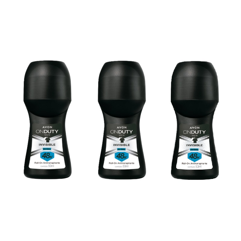 Kit Desodorante Antitranspirante Roll On Invisible