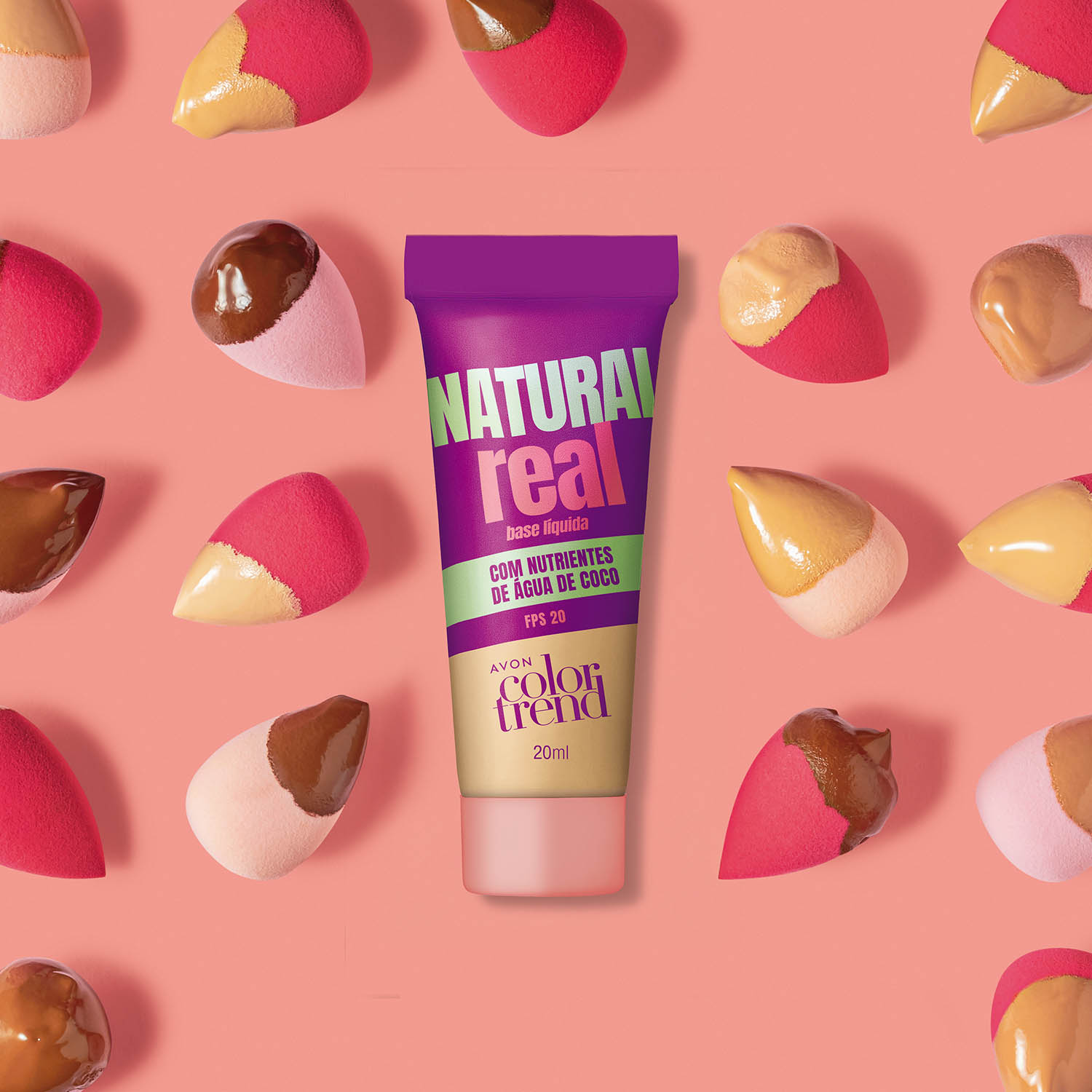 AVON COLOR TREND NATURAL REAL BASE LÍQUIDA FPS 20 240 N