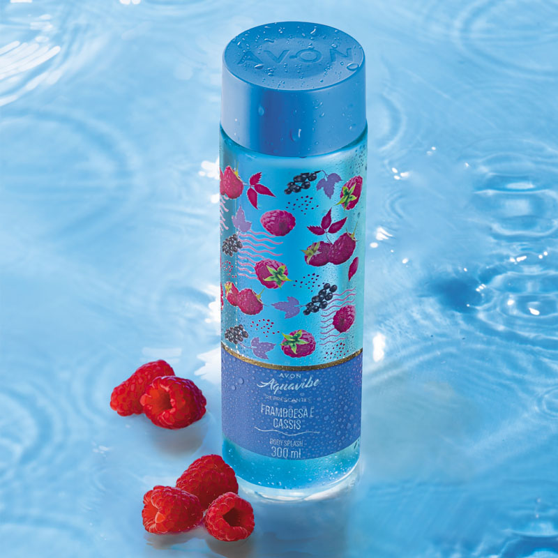 Aquavibe Framboesa e Cassis Body Splash 300ml