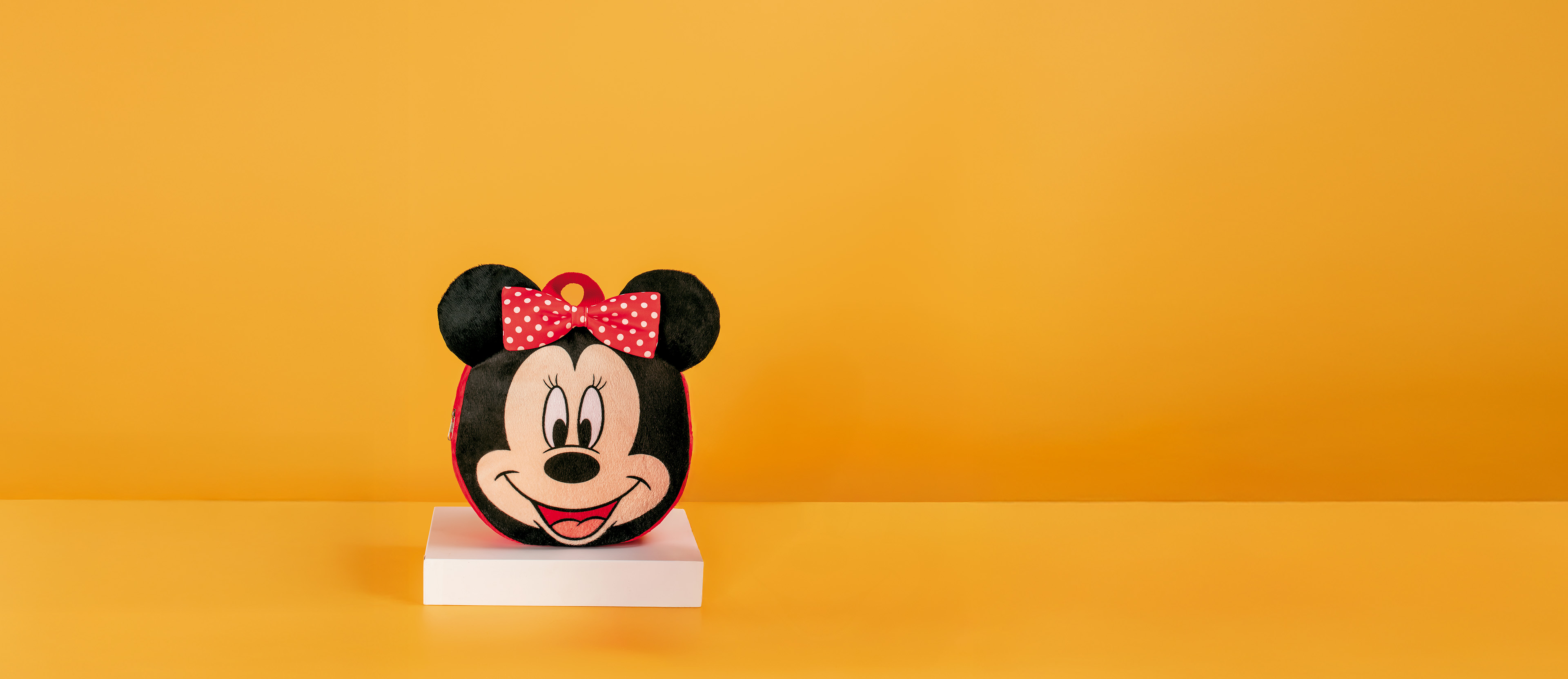 Mochila 3D Toque de Pelúcia Minnie