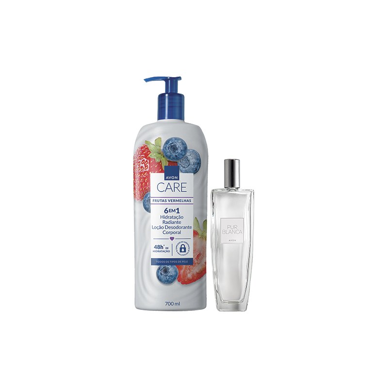 Kit Pur Blanca Hidratante Frutas Vermelhas
