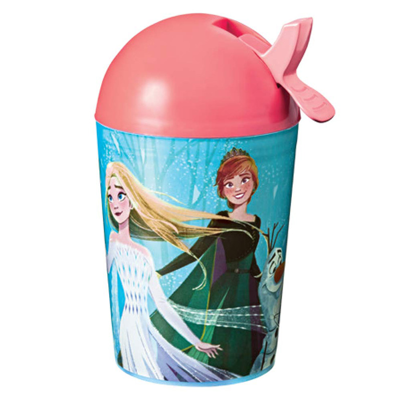 Garrafa Com Canudo Retrátil Frozen Ii