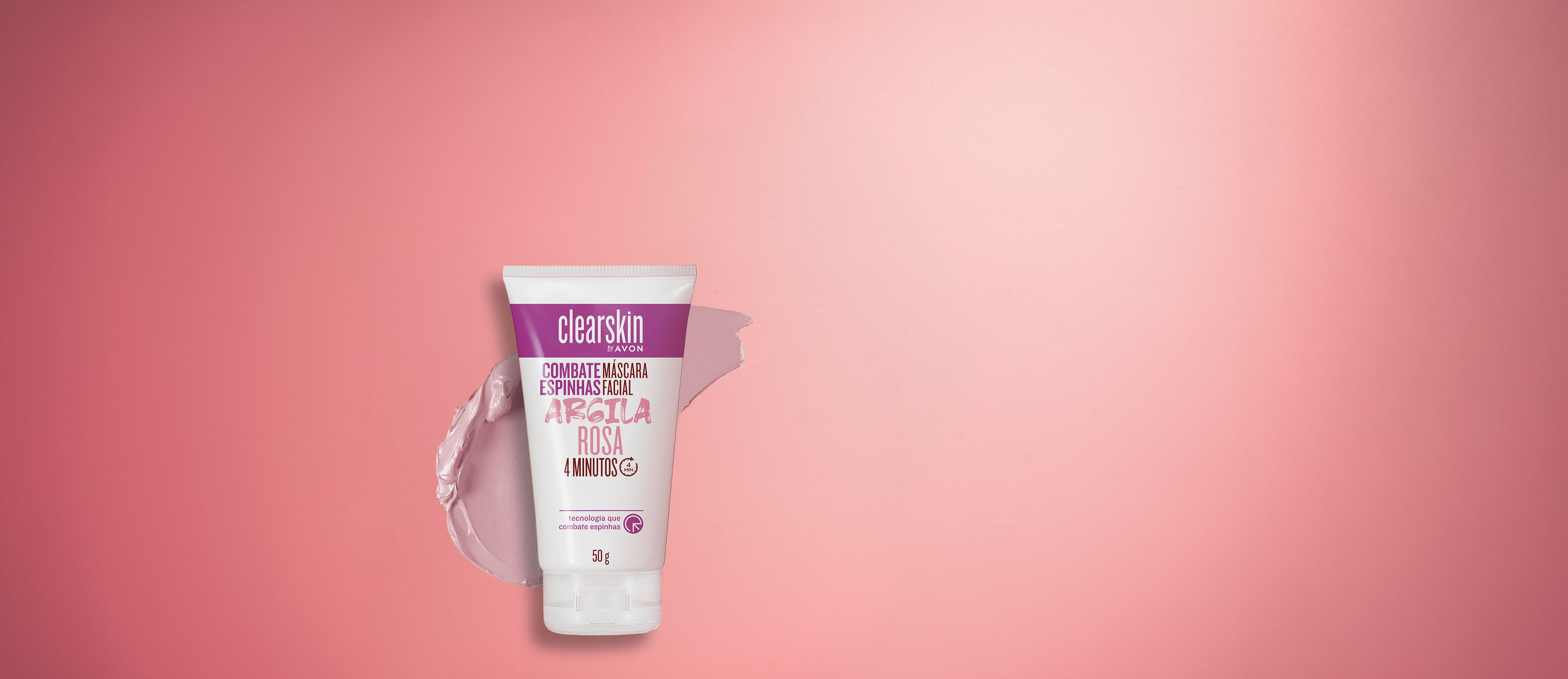 CLEARSKIN MÁSCARA FACIAL DE ARGILA ROSA