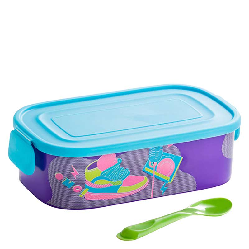 Pote Marmita Com Talher Roxo