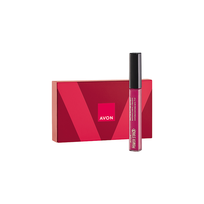 Presente Avon Batom Power Stay Brilho - Malva Luminoso
  