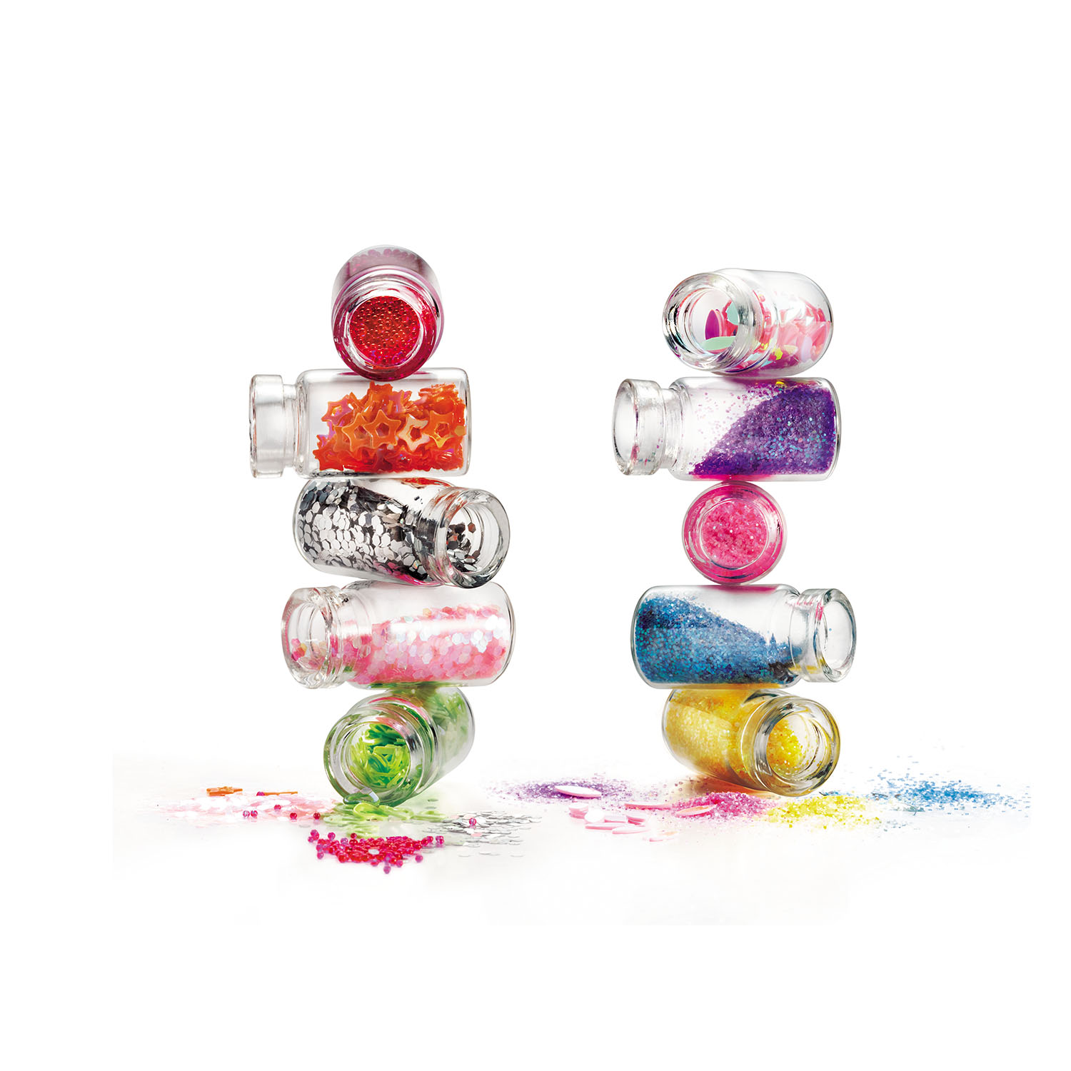 Kit 10 Potes Decorados de Unhas