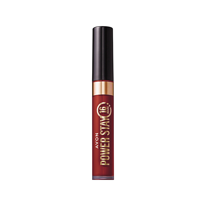Avon Power Stay Batom Líquido Matte 16H Vermelho Canela