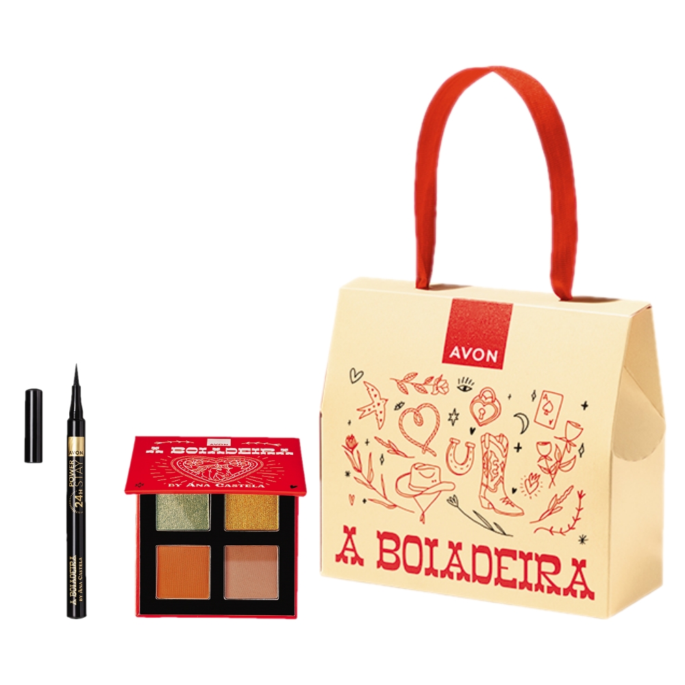 Kit Ana Castela Caneta Delineadora e Paleta de Sombras
