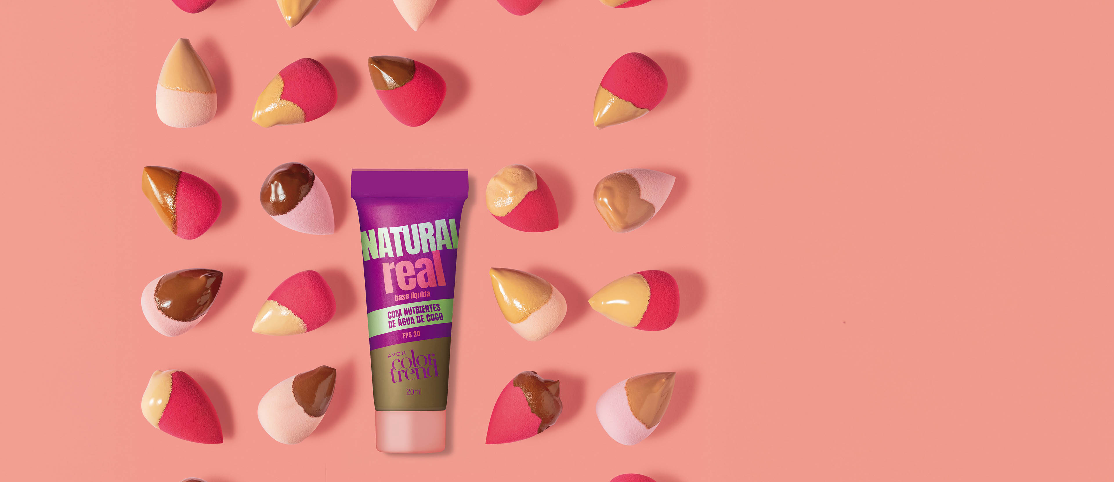 AVON COLOR TREND NATURAL REAL BASE LÍQUIDA FPS 20 240 N