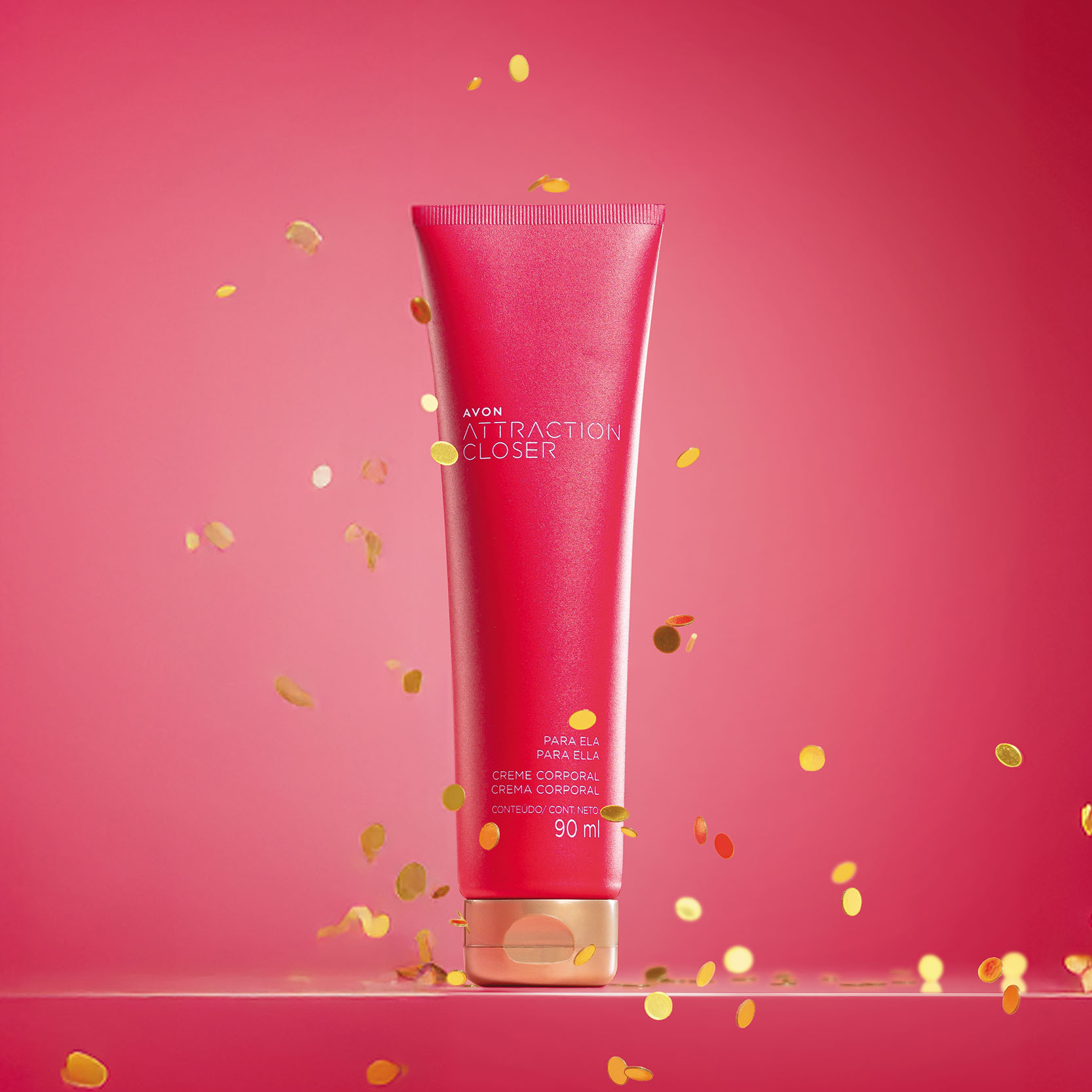 Attraction Closer para Ela Loção Perfumada para o Corpo