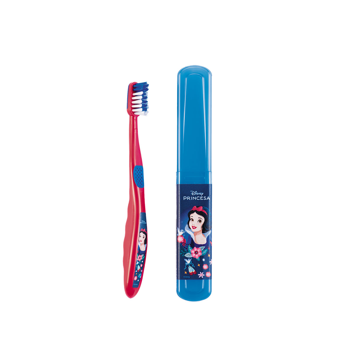 ESCOVA DE DENTE BRANCA DE NEVE COM ESTOJO