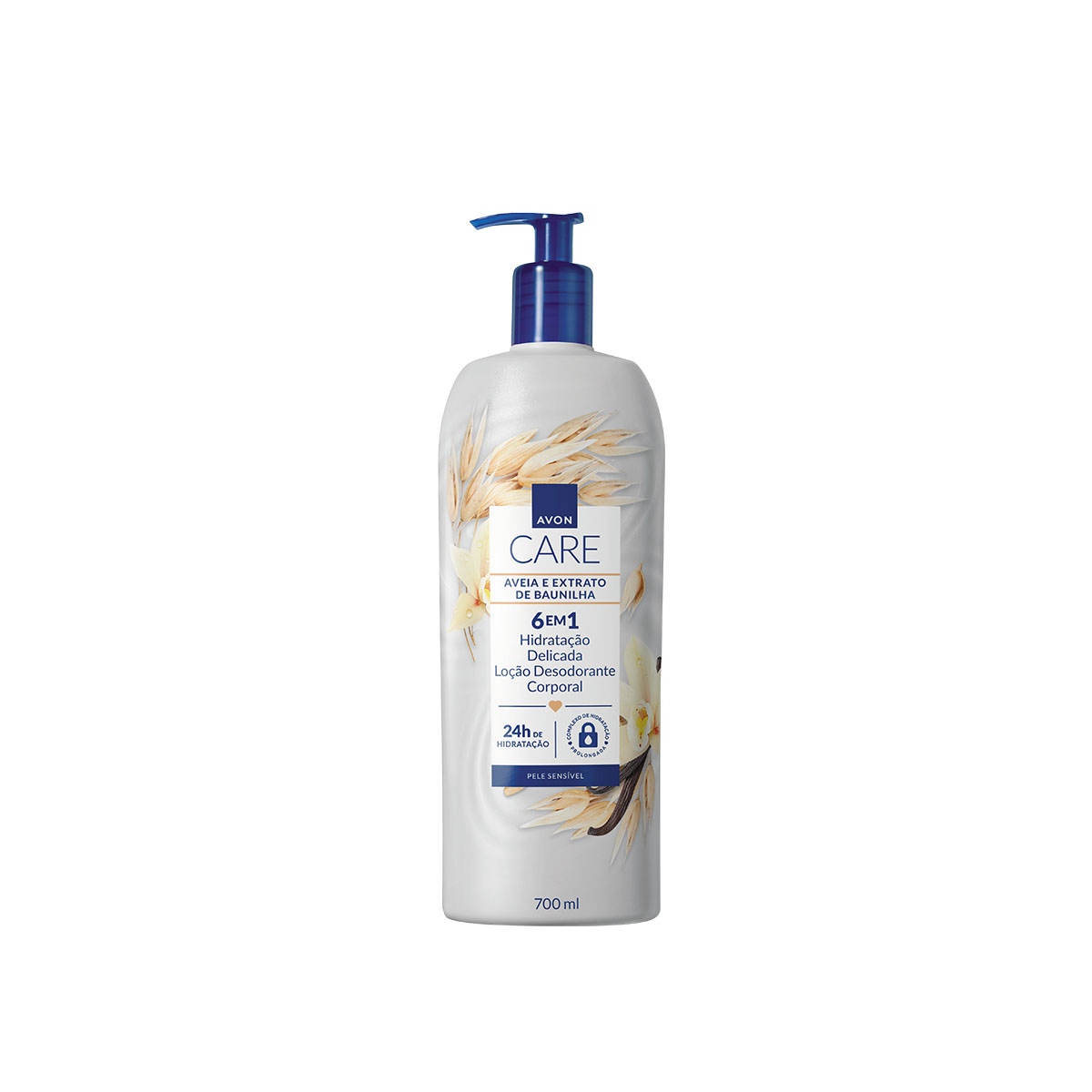 AVON CARE LOÇÃO DESODORANTE CORPORAL AVEIA E EXTRATO DE BAUNILHA