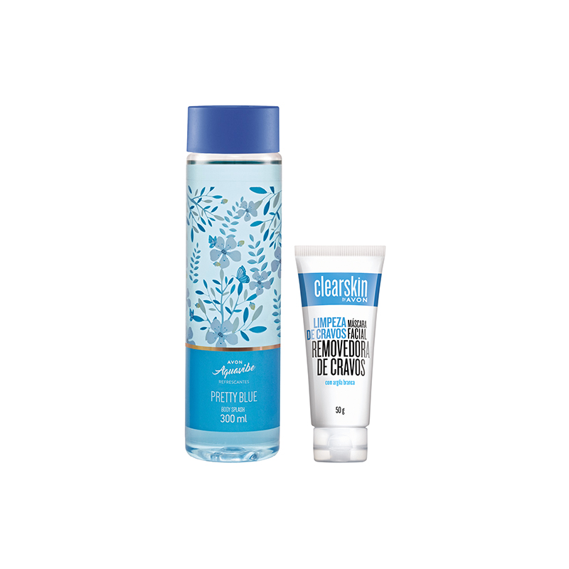 Kit Clearskin Mascara E Aquavibe Azul