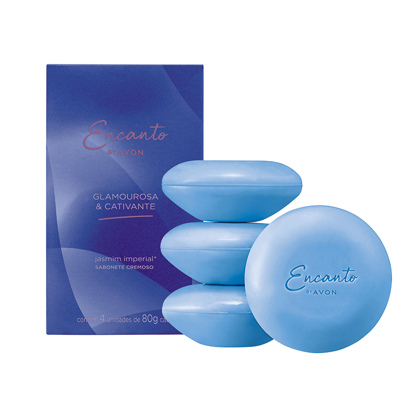 Avon Encanto Sab Bar Glamourosa 4X80G